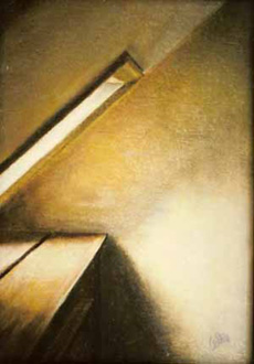 intet nyt under solen oliepastel